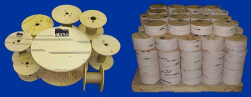 plywood reels, plastic reels, wire, cable, rope, hose industries